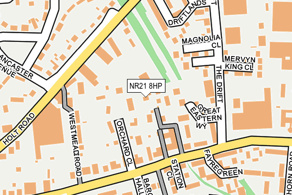 NR21 8HP map - OS OpenMap – Local (Ordnance Survey)