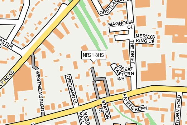 NR21 8HS map - OS OpenMap – Local (Ordnance Survey)
