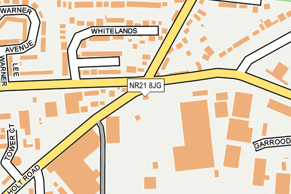 NR21 8JG map - OS OpenMap – Local (Ordnance Survey)