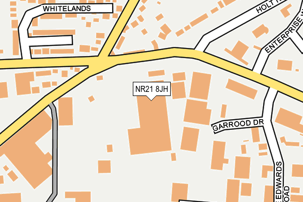 NR21 8JH map - OS OpenMap – Local (Ordnance Survey)