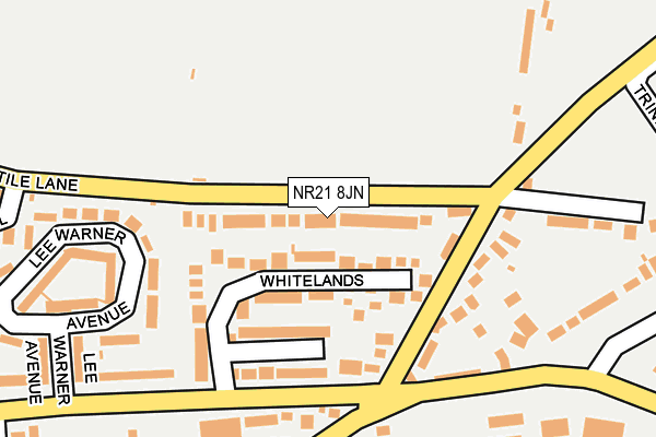 NR21 8JN map - OS OpenMap – Local (Ordnance Survey)