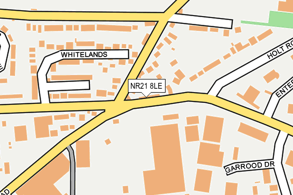 NR21 8LE map - OS OpenMap – Local (Ordnance Survey)
