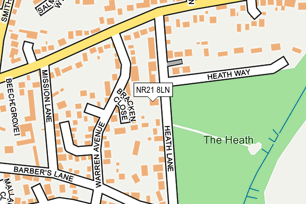 Map of HEATH LANE 1967 LIMITED at local scale