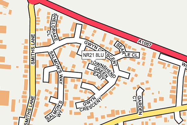 NR21 8LU map - OS OpenMap – Local (Ordnance Survey)