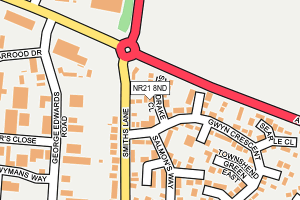 NR21 8ND map - OS OpenMap – Local (Ordnance Survey)