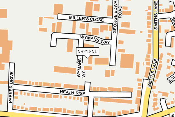 NR21 8NT map - OS OpenMap – Local (Ordnance Survey)