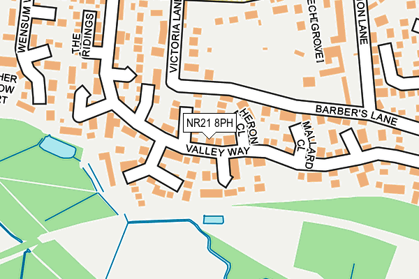 NR21 8PH map - OS OpenMap – Local (Ordnance Survey)
