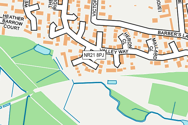 NR21 8PJ map - OS OpenMap – Local (Ordnance Survey)