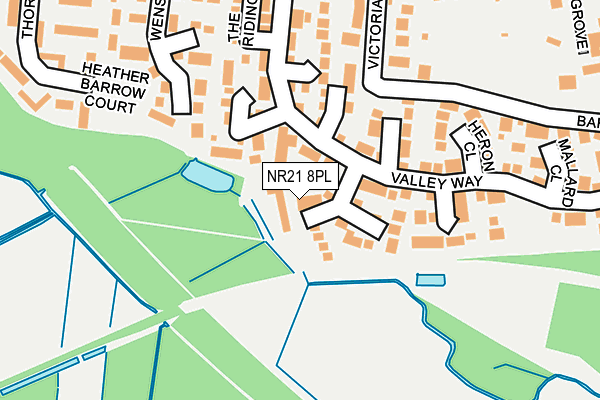 NR21 8PL map - OS OpenMap – Local (Ordnance Survey)