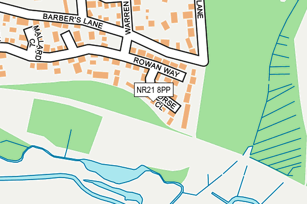 NR21 8PP map - OS OpenMap – Local (Ordnance Survey)
