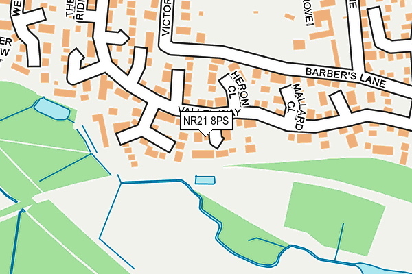 NR21 8PS map - OS OpenMap – Local (Ordnance Survey)