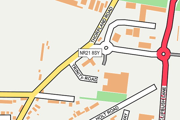 NR21 8SY map - OS OpenMap – Local (Ordnance Survey)