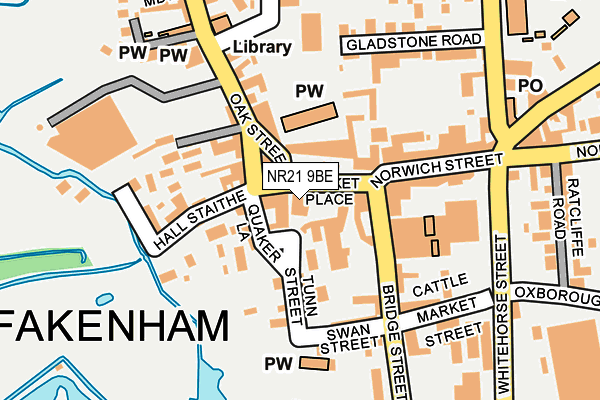 NR21 9BE map - OS OpenMap – Local (Ordnance Survey)