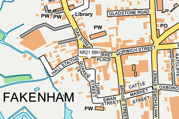 NR21 9BH map - OS OpenMap – Local (Ordnance Survey)