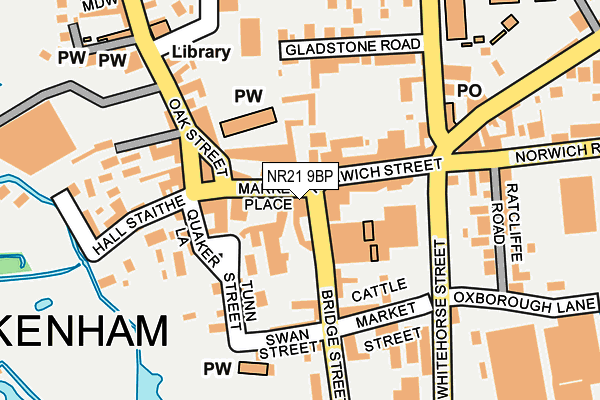 NR21 9BP map - OS OpenMap – Local (Ordnance Survey)