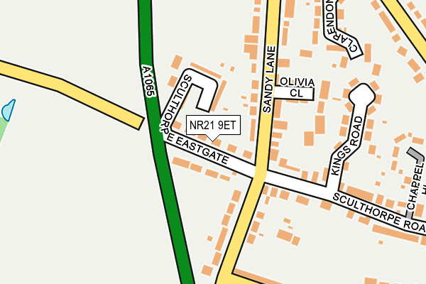 NR21 9ET map - OS OpenMap – Local (Ordnance Survey)