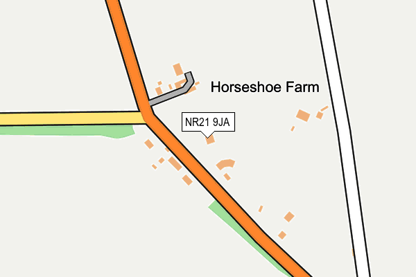 NR21 9JA map - OS OpenMap – Local (Ordnance Survey)