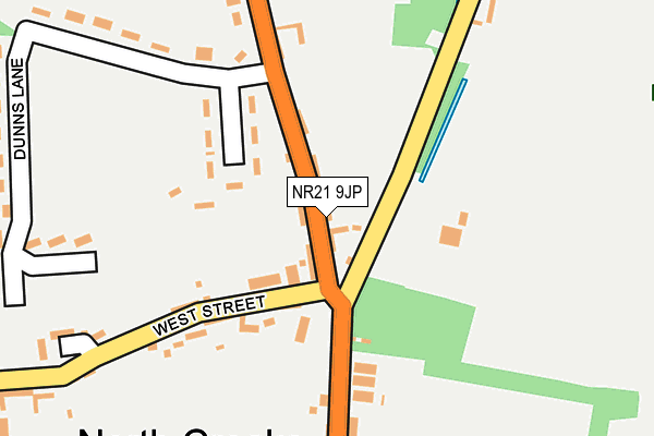 NR21 9JP map - OS OpenMap – Local (Ordnance Survey)