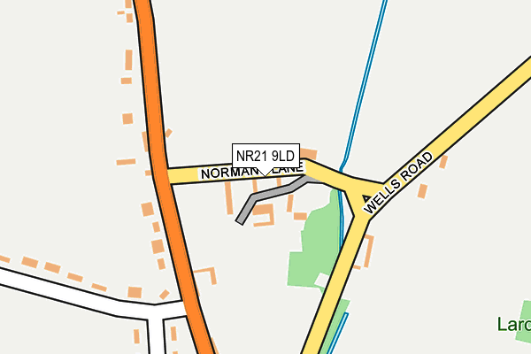 NR21 9LD map - OS OpenMap – Local (Ordnance Survey)