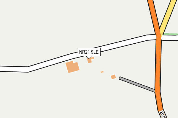 NR21 9LE map - OS OpenMap – Local (Ordnance Survey)