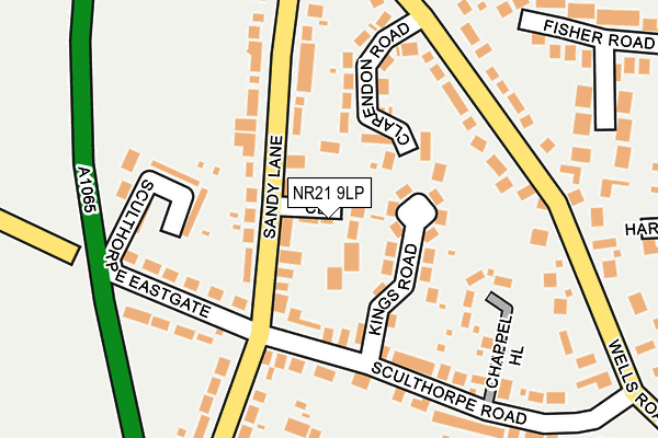 NR21 9LP map - OS OpenMap – Local (Ordnance Survey)