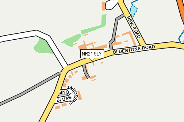 NR21 9LY map - OS OpenMap – Local (Ordnance Survey)