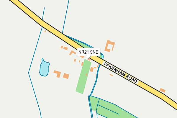 NR21 9NE map - OS OpenMap – Local (Ordnance Survey)