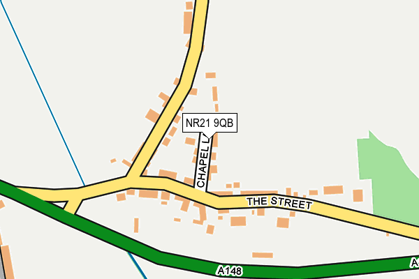 NR21 9QB map - OS OpenMap – Local (Ordnance Survey)