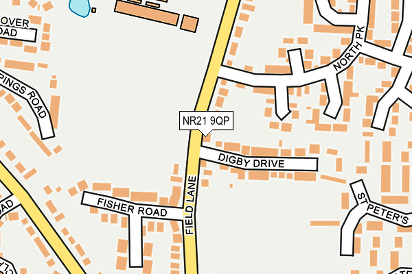 NR21 9QP map - OS OpenMap – Local (Ordnance Survey)