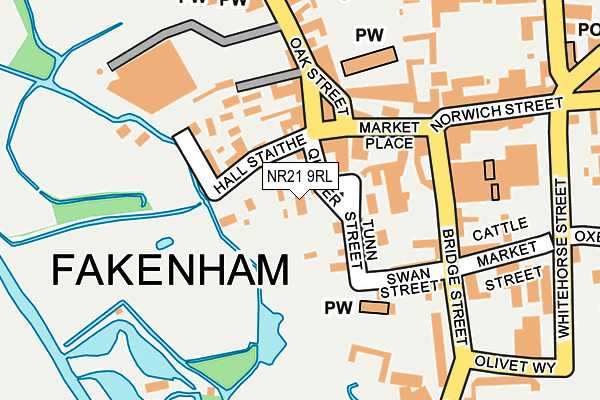 NR21 9RL map - OS OpenMap – Local (Ordnance Survey)