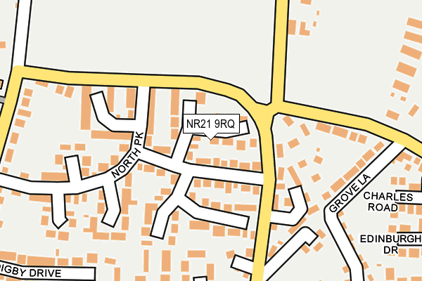 NR21 9RQ map - OS OpenMap – Local (Ordnance Survey)