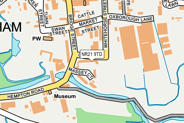 NR21 9TD map - OS OpenMap – Local (Ordnance Survey)