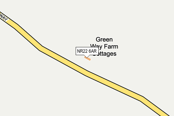 NR22 6AR map - OS OpenMap – Local (Ordnance Survey)