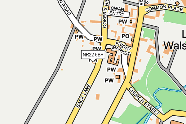 NR22 6BH map - OS OpenMap – Local (Ordnance Survey)