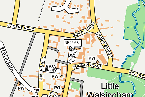 NR22 6BJ map - OS OpenMap – Local (Ordnance Survey)