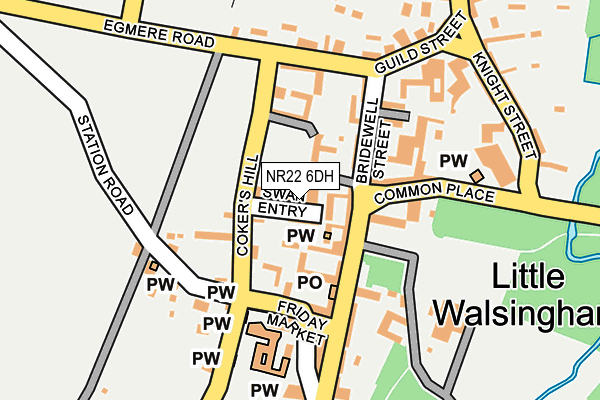 NR22 6DH map - OS OpenMap – Local (Ordnance Survey)
