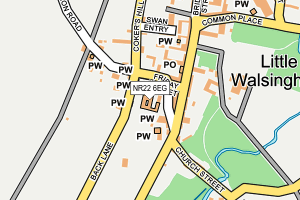 NR22 6EG map - OS OpenMap – Local (Ordnance Survey)