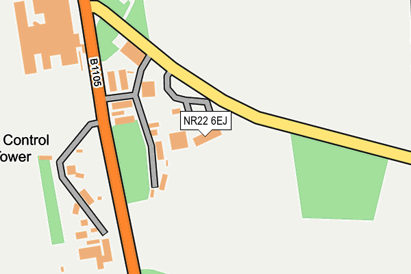 NR22 6EJ map - OS OpenMap – Local (Ordnance Survey)