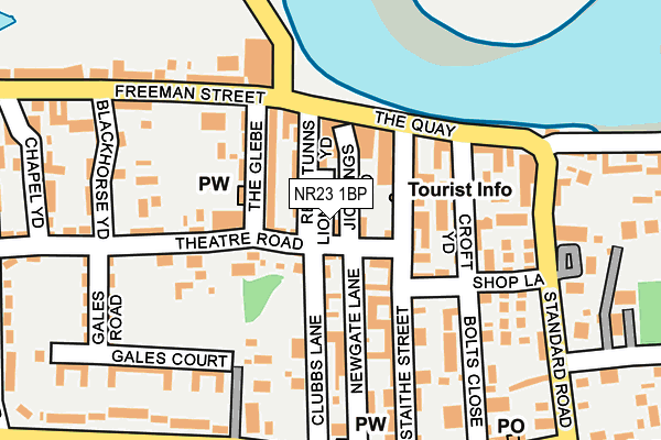 NR23 1BP map - OS OpenMap – Local (Ordnance Survey)