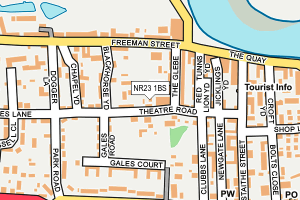 NR23 1BS map - OS OpenMap – Local (Ordnance Survey)