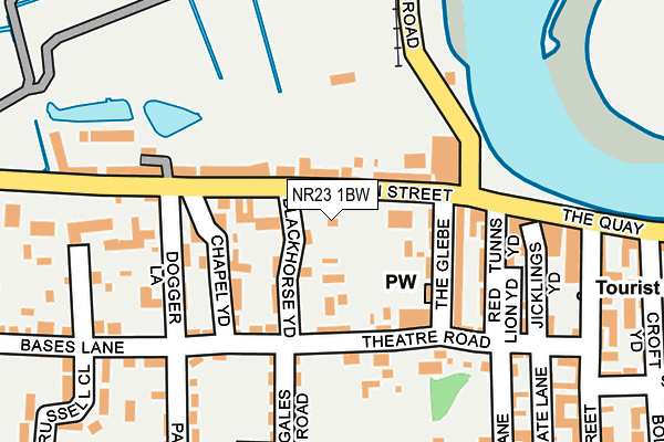 NR23 1BW map - OS OpenMap – Local (Ordnance Survey)