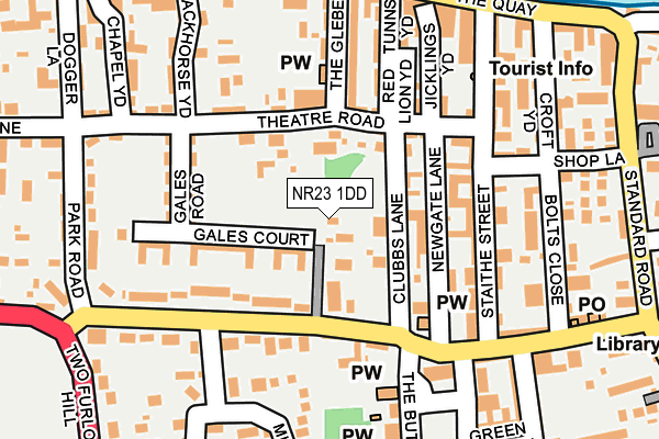 NR23 1DD map - OS OpenMap – Local (Ordnance Survey)