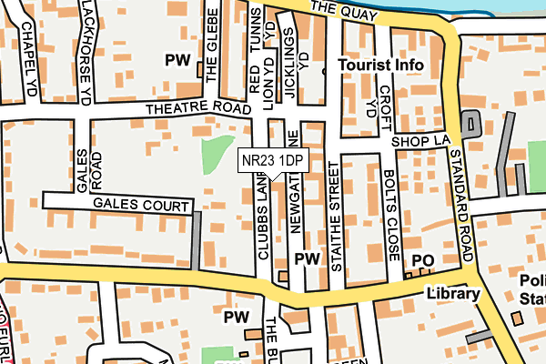 NR23 1DP map - OS OpenMap – Local (Ordnance Survey)