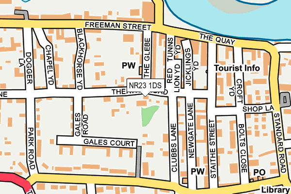 NR23 1DS map - OS OpenMap – Local (Ordnance Survey)
