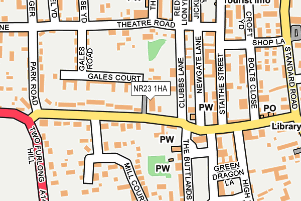 NR23 1HA map - OS OpenMap – Local (Ordnance Survey)