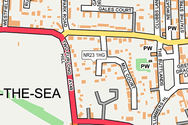 NR23 1HG map - OS OpenMap – Local (Ordnance Survey)