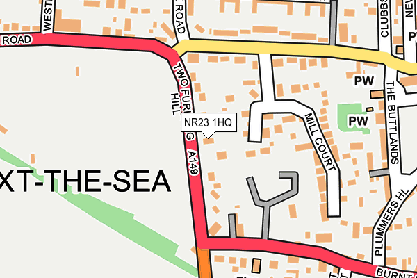 NR23 1HQ map - OS OpenMap – Local (Ordnance Survey)