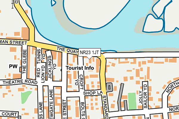 NR23 1JT map - OS OpenMap – Local (Ordnance Survey)