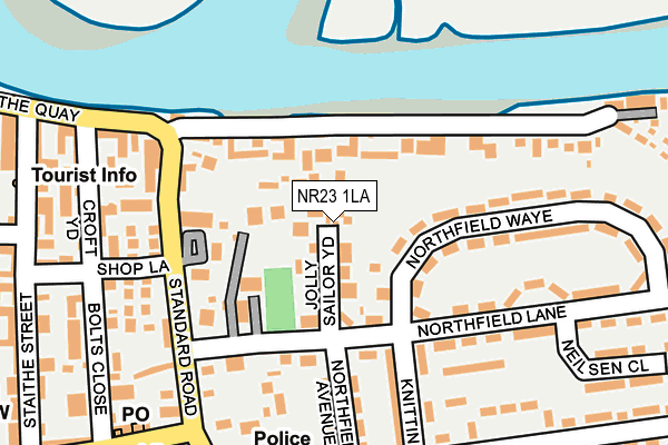 NR23 1LA map - OS OpenMap – Local (Ordnance Survey)