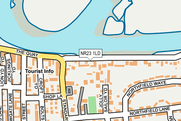 NR23 1LD map - OS OpenMap – Local (Ordnance Survey)